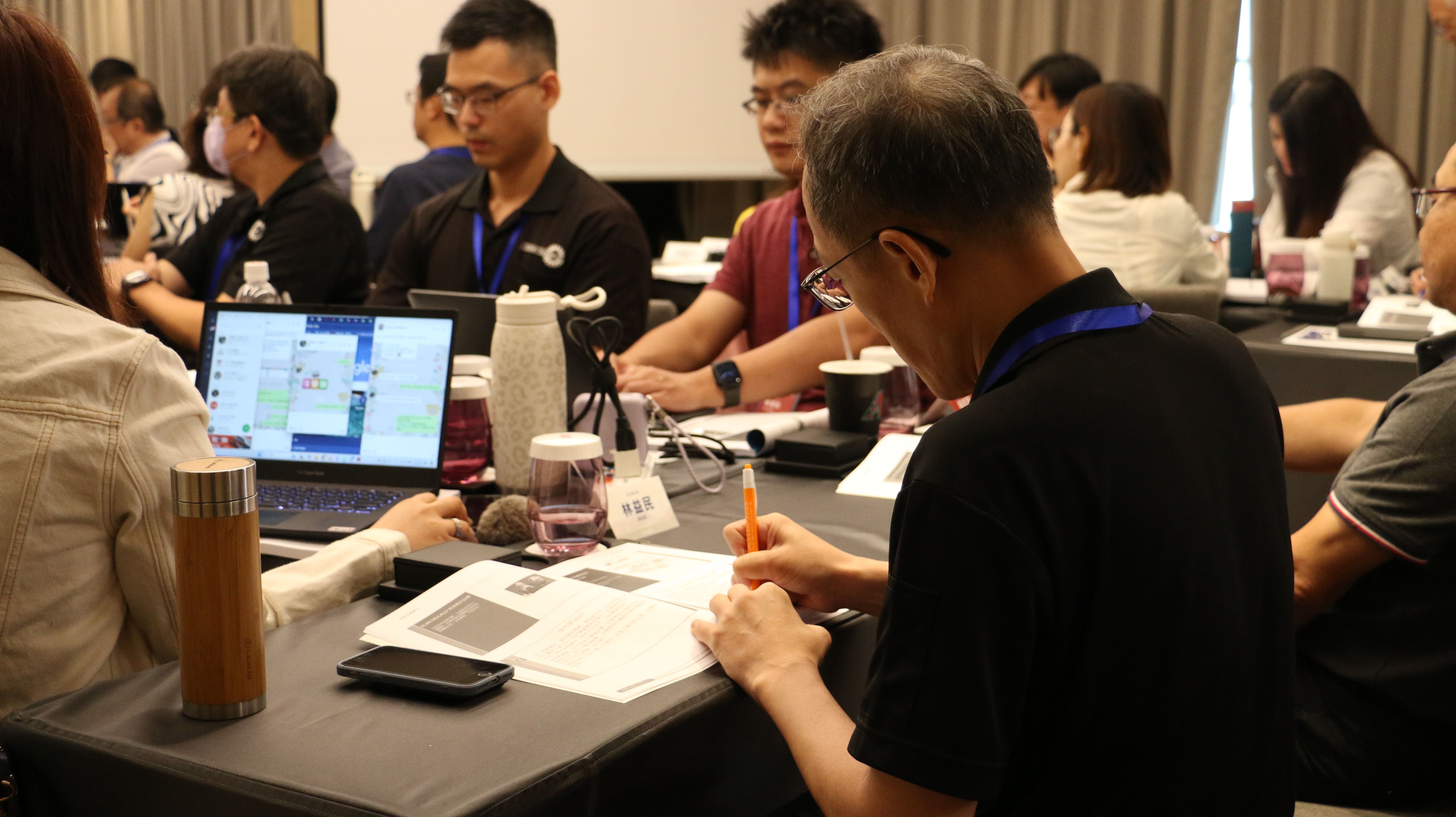 【永續企業】策略地圖實作課程現況，學員積極參與課程